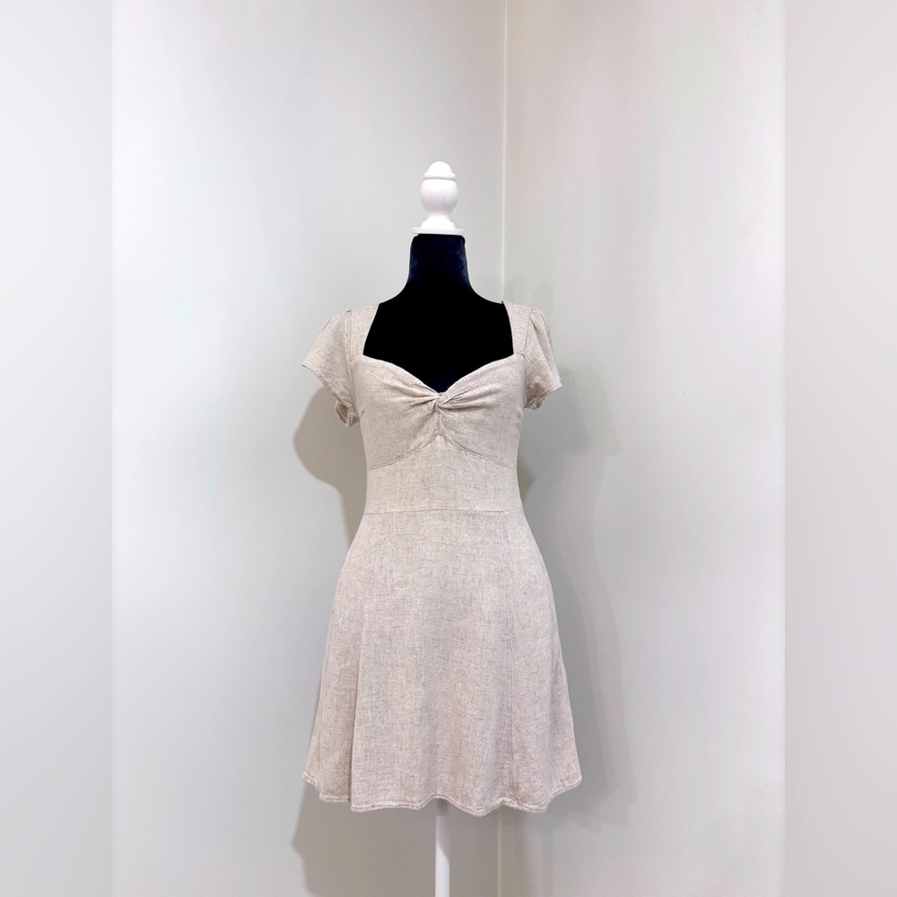 Abercrombie & Fitch Cream Knit Mini Dress